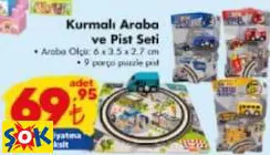 GOKİDY KURMALI ARABA VE PİST SETİ OYUNCAK